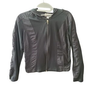 Prospirit Athletic Gear Womens Hooded Jacket Black Size Small 100% Polyester